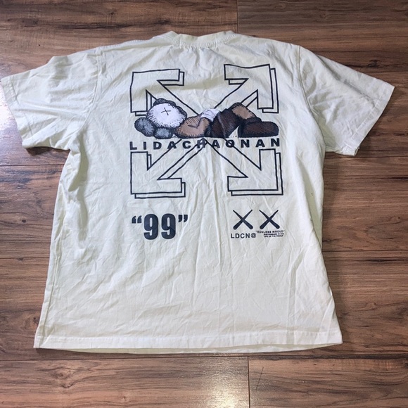 Off-White Tshirt Main Label shirt Men’s 2013 designer Lidachaonan XXL